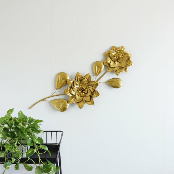 壁掛け 飾り ウォールデコレーション モダンアート ナチュラル アンティーク アイアン ボタニカル 360x880mm