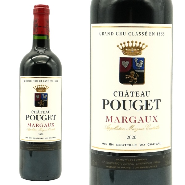 シャトー プージェ 2020 AOCマルゴー メドック グラン クリュ クラッセ 公式格付第4級(オーナー リュシアン ギルメ家)Chateau Pouget 2020