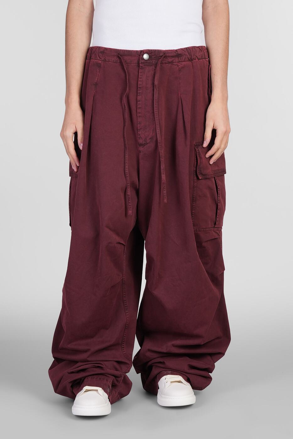 814198QTACT5050 レッド 春夏2025 パンツ メンズ ia