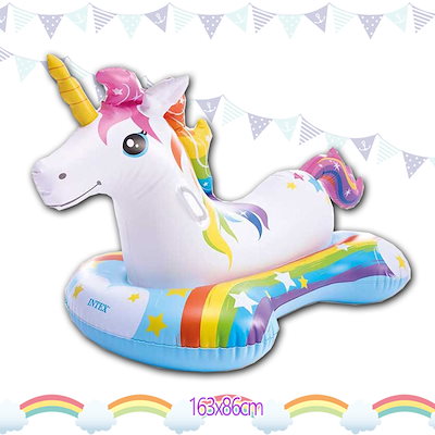 マジカルユニコーン フロート 163*86cm INTEX 浮き輪 キ...のサムネイル