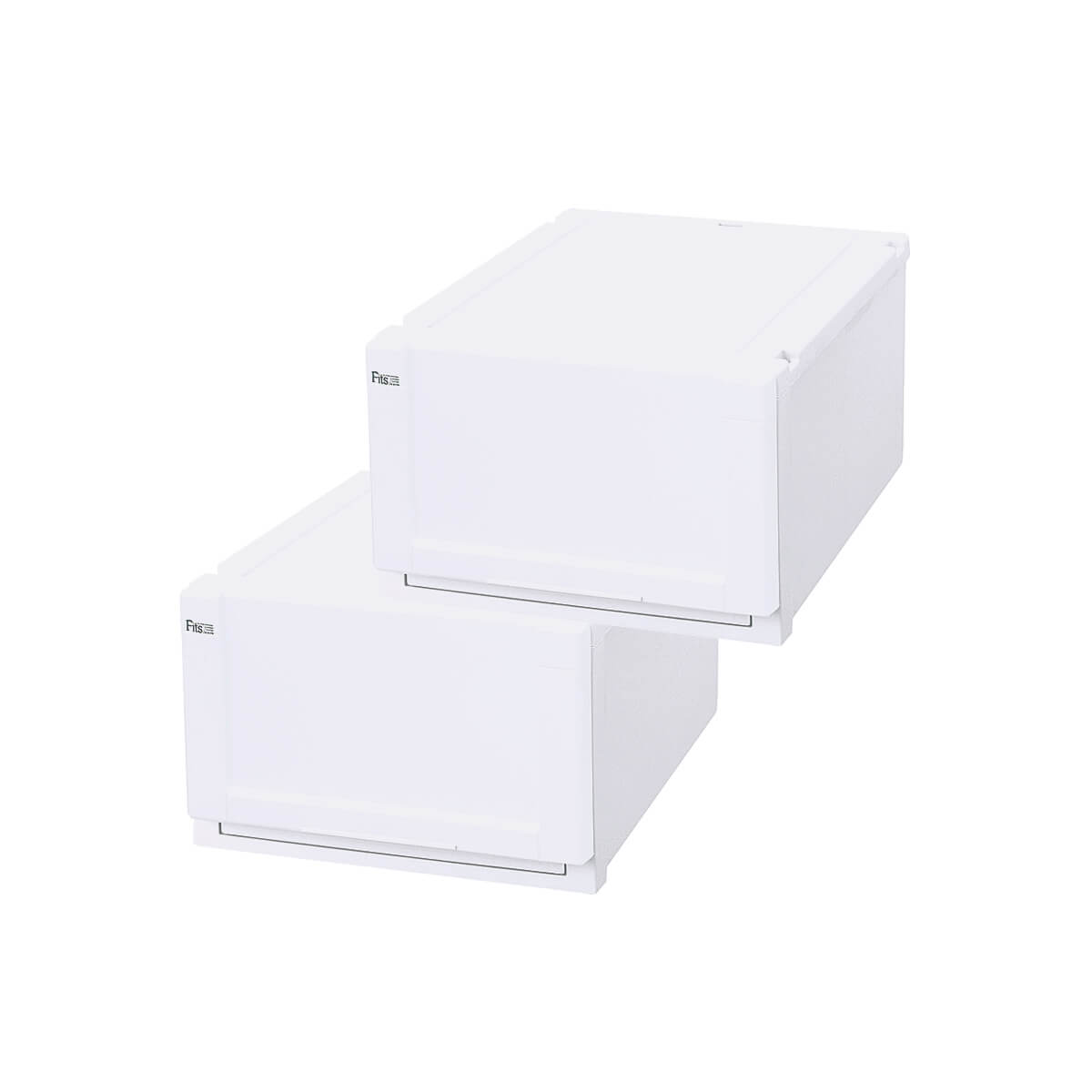 天馬 4025-2P/WH(UNIT55) 【2個セット】フィッツユニットケース(4025×2個セット・ホワイト) 40252PWHUNIT55