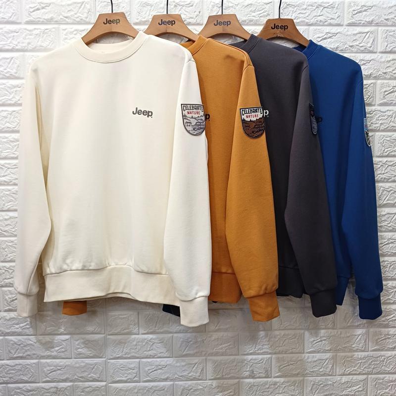 （ユニ）スモールマウンテン刺繡　長袖Tシャツ JQ3TSU818_BP