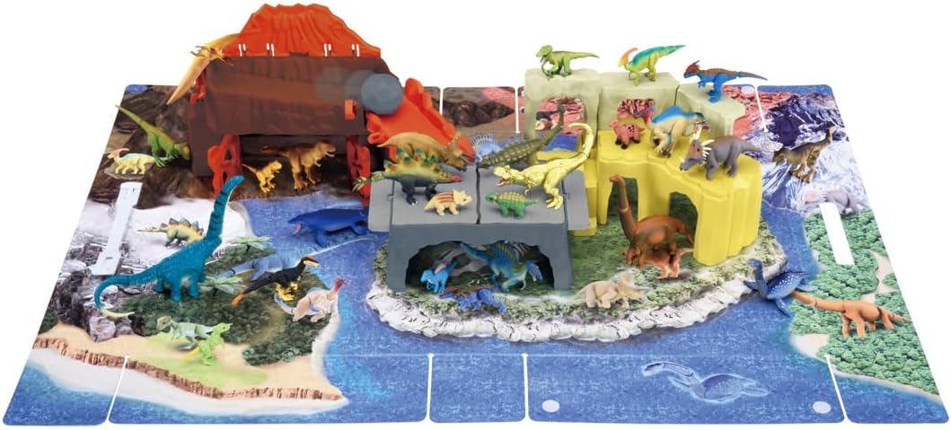 タカラトミー アニア パッとおかたづけ! 恐竜大乱闘ワールド 動物 恐竜 おもちゃ 3歳以上