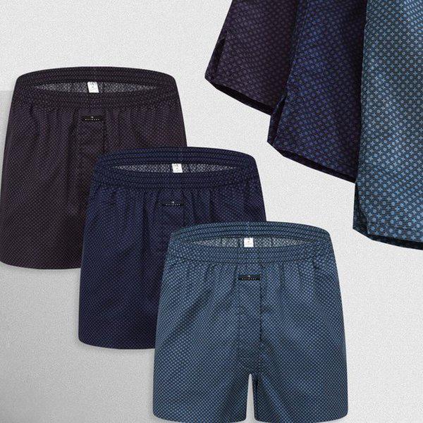 メンズトランクスパンツ 純綿トランクス 80番手 楽な四角パンツ 3枚セット