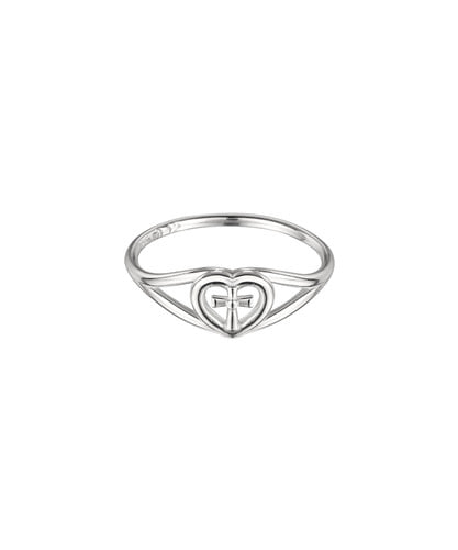 NFF heart cross ring silver ハートクロスリング シルバー Silver925 韓国アクセサリー 正規品 レディース 指輪