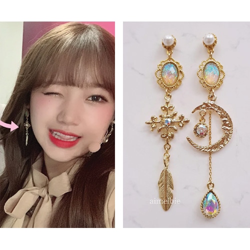 [ウィキミキチェユジョン着用] ルナルルバイ(Gold ver) 大学生ファッション 韓国人気ファッション 韓国ジュエリー 人気ジュエリー 韓国ファッション