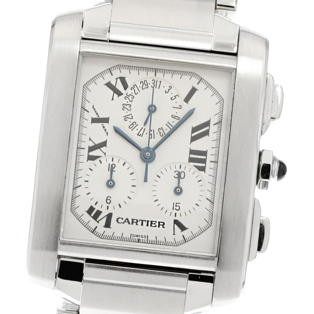 カルティエ CARTIER W51001Q3 タンクフランセーズ クロノリフレックス パーペチュアルカレンダー クォーツ メンズ _838536【中古】 416,900円