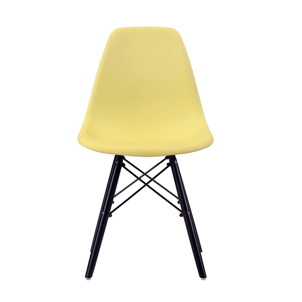 【国内発送&送·料·無·料】1566【2脚セット】【マスタード座面＆ダークブラウン脚】イームズチェア リプロダクト ダイニングチェア ダイニングチェアー イームズチェア DSW eames イームズ 6,533円