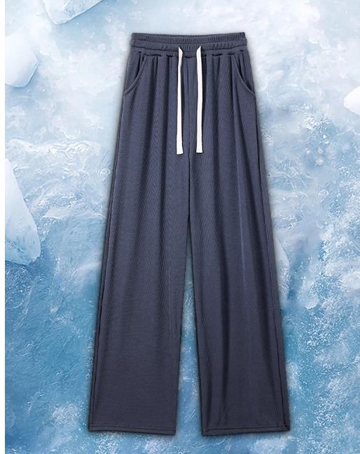 ワイドレッグパンツの狭いバージョンの女性ハイウエスト垂直感覚はワイルドレジャーパンツ2023春と夏の新しい小さなストレートチューブスポーツパンツ