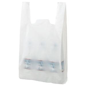 （まとめ） TANOSEE 乳白レジ袋 45号 ヨコ290×タテ540×マチ幅150mm 1パック（100枚） (×10セット)