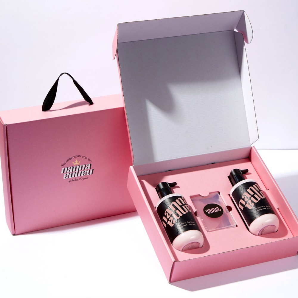 ナンナサルモンスパイダーサーモンPDRNアンプルクリームビューティーギフトセット（サーモンアンプルクリーム300ml 2個+ハートカット1個）