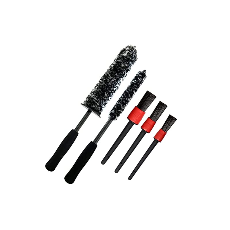 ガラコート ホイール ブラシ 5本セット ディティール ブラシ タイヤ ブラシ 車 バイク 洗車 スポンジ カーシャンプー 簡単 メンテナンス