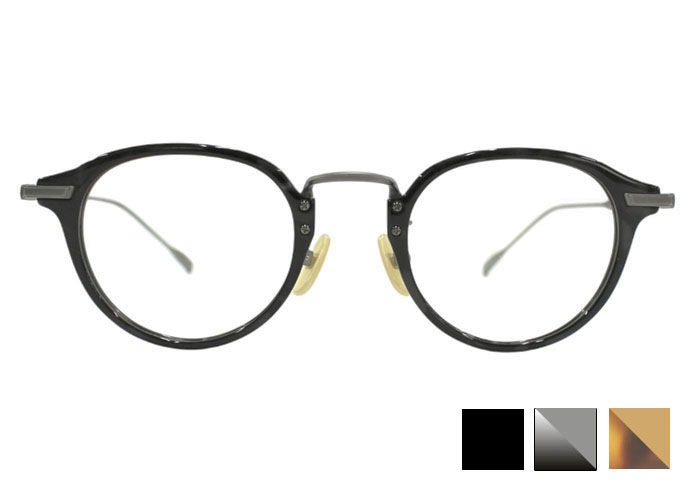 メガネ dp-4012 日本製 フルリム ボストン チタン 伊達 度付き 老眼鏡 遠近両用 メンズ レディース 47ロ23