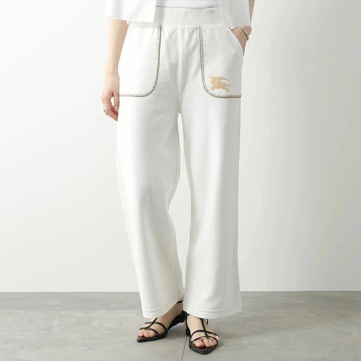 BURBERRY KIDS バーバリー キッズ スウェットパンツ 8083195 レディース ガールズ コットン ステッチ ロゴ セットアップ可能 B7347/ 【mega】