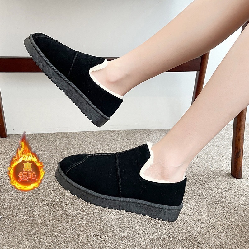 ブーツレディース裏起毛防寒暖かい保暖軽量シューズ履きやすいもこもこブーツ歩きやすいカジュアル雪防滑冬物スノーブーツ