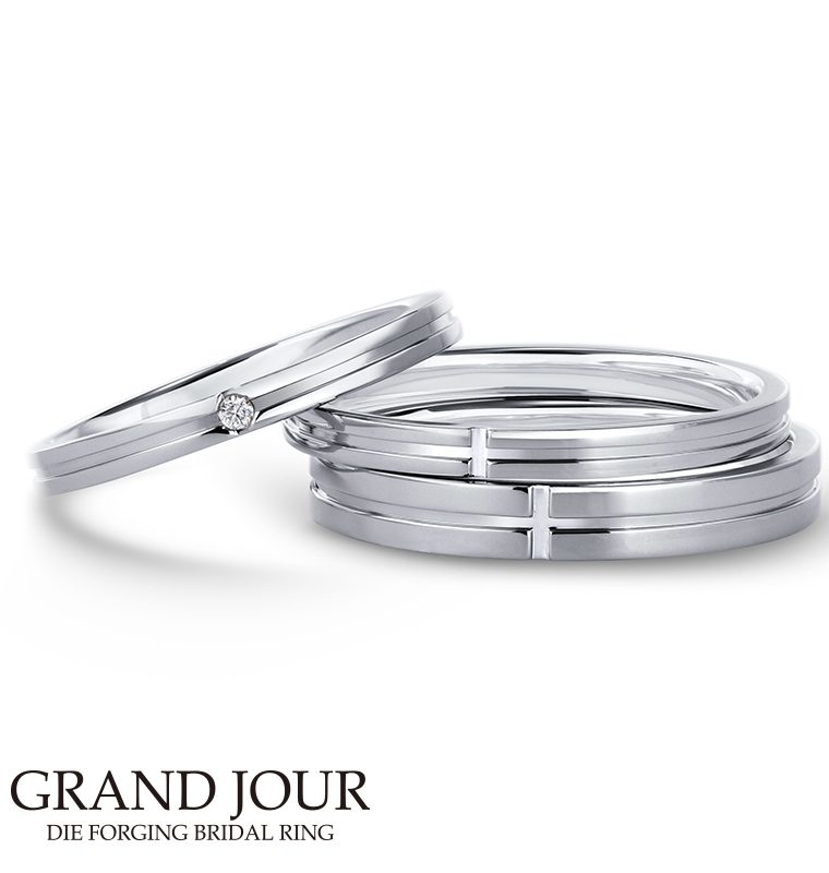 グランジュール 結婚指輪 Pt900 ダイヤモンド 0.01ct ペア マリッジ リング UJ01 142,560円