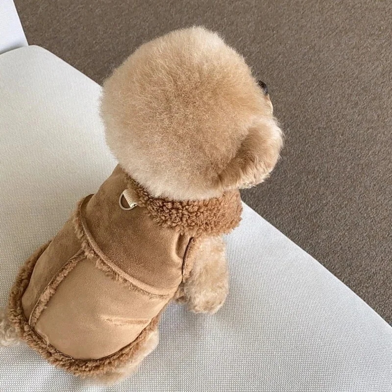 大人気！ 2025秋冬新作 ペット服 犬の服 犬猫服 テディビーベア ヨークシャー 小中型犬 服 快適 ペット用品 犬用品 ベストを牽引 散歩 防寒 秋冬