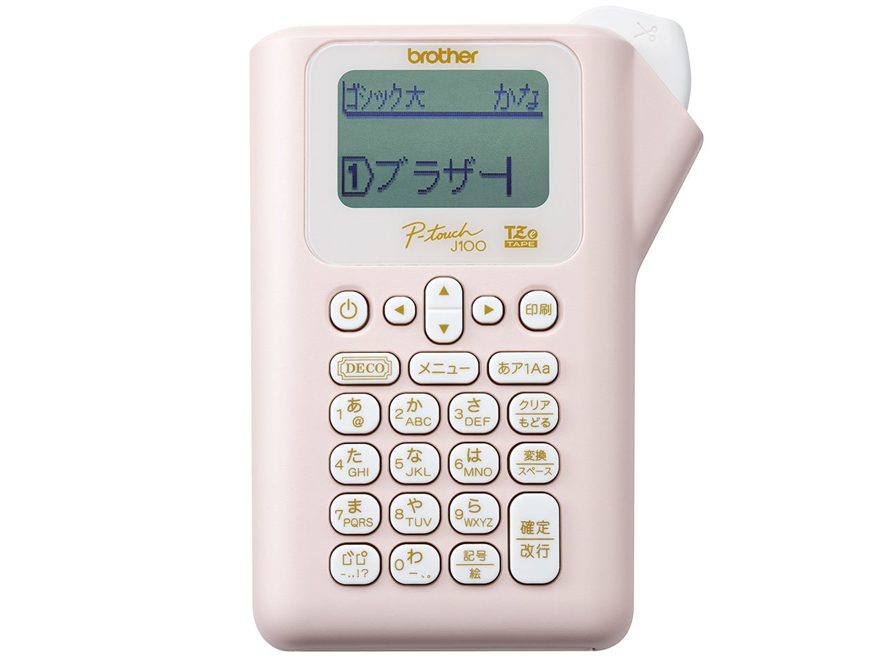 ピータッチ PT-J100P [ピンク] ラベルプリンター(テープ幅:12mmまで) - wlg.agency