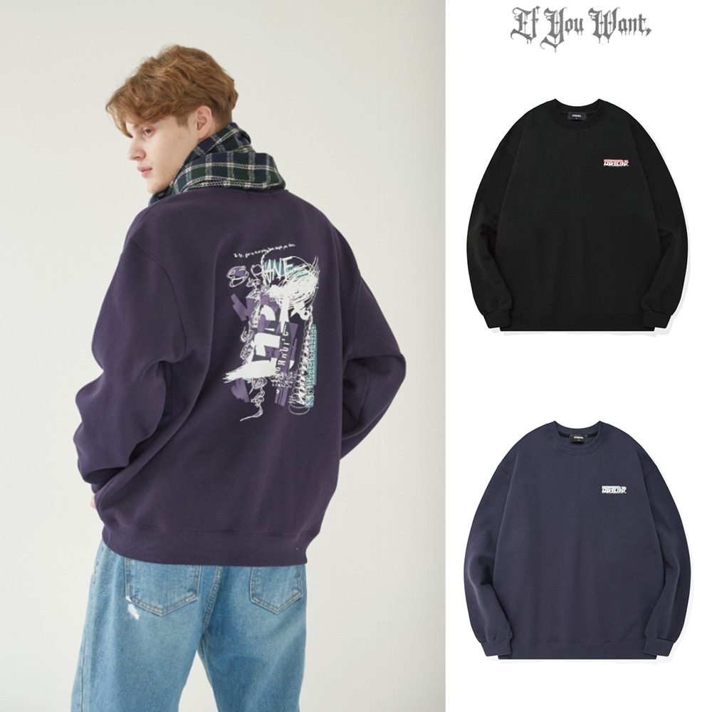 【IFYOUWANT】PERCEPTION Brushed Sweatshirt