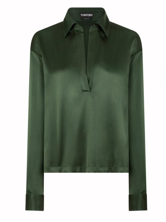 TOMFORD Women Polo Shirts TS2144 FAX881GCA GREEN