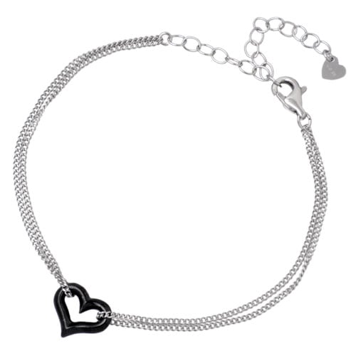 ヴィー vie ステンレス オープンハートチェーン ブレスレット アクセサリー 金属金属アレルギー対応