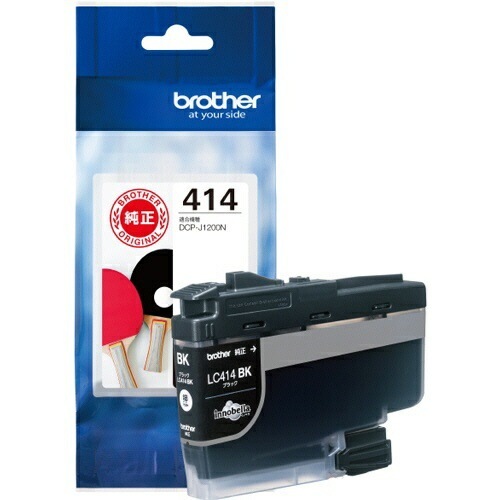 （まとめ買い）純正 インクカートリッジ ブラック LC414BK [x3]