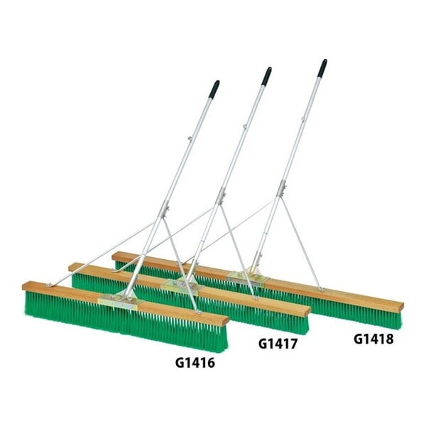 学校体育器具 コートブラシN180S グリーン G1418 メーカー直送