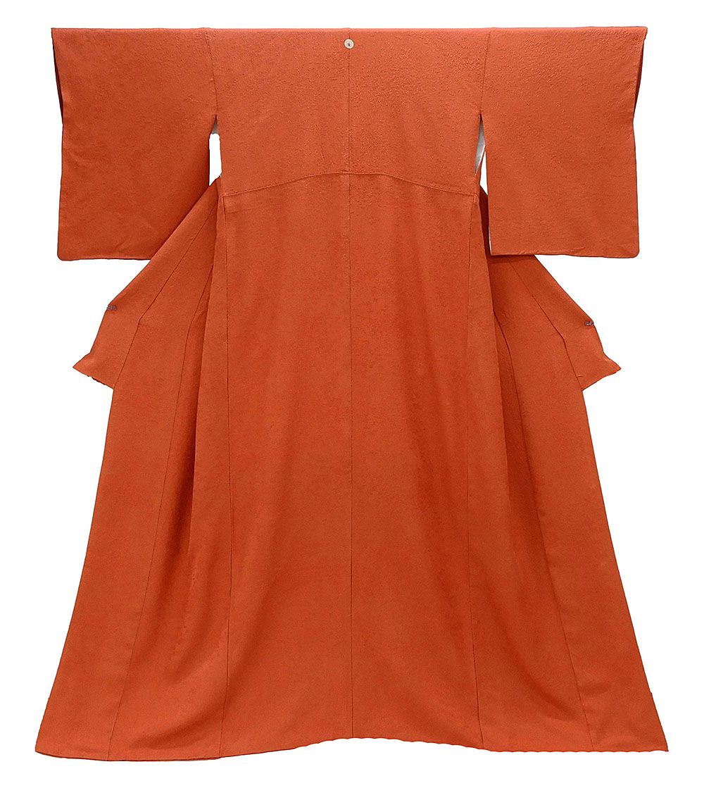 色無地 正絹 四季花縫取り地紋 身丈163.5cm 裄丈65.5cm 色無地 下り藤 リサイクル 着物 a0832 6,073円