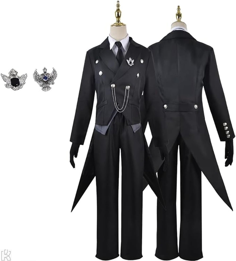 セバスチャン コスプレ メートルカードエリス 燕尾服 執事服 Sebasuchan Black Butler 仮装 変装 舞台演出服 日常服 学園祭 文化祭 ハロウイン クリスマス