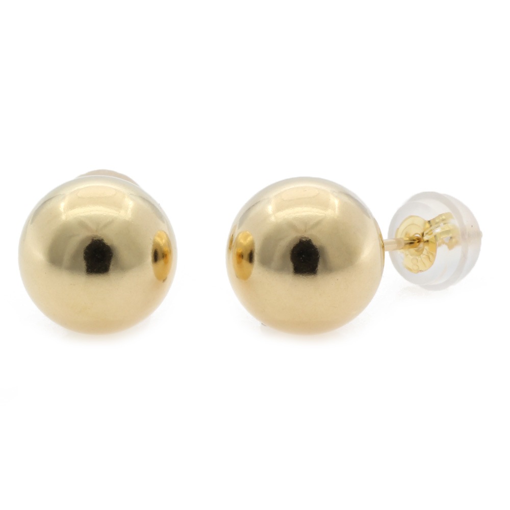 丸玉 8mm ボール ピアス 18金 K18ゴールド 新品