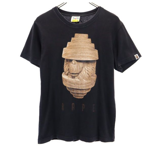 日本製 半袖 Tシャツ M ブラック系 メンズ
