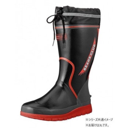 福山ゴム工業 カジュアルショートブーツ ビーンズクラブ 102 3Lブラック AA80900
