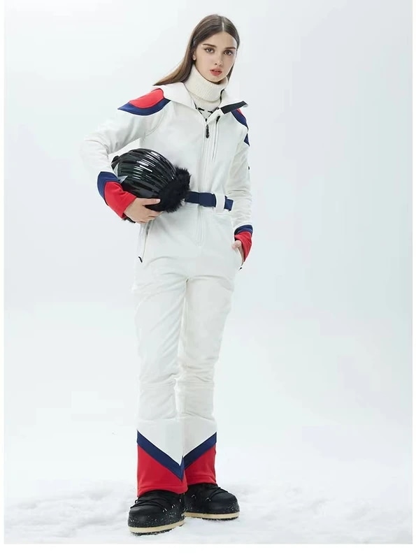 スキースーツ,ワンピース,スノーボードウェア,耐水性,冬用ジャケット,防寒着,パンツ,コレクション2023 white M(53-58kg)