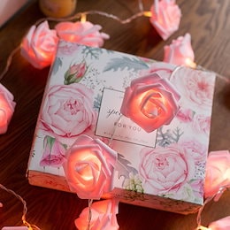送料無料 花 led イルミネーション LED 薔薇 バラ ローズ プロポーズ 誕生日 北欧風 寝室 リビング 庭 結婚式 吊り下げる飾り クリスマス ロマン ガーデンライト 光る花 電飾 飾り