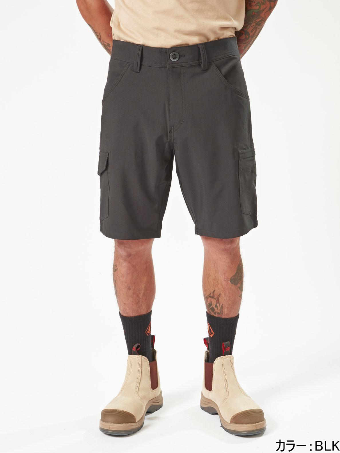 【OUTLET】 Workwear Slab Hybrid Shorts - Black