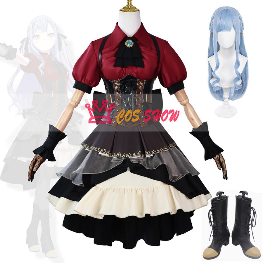 赤字販売!BanG Dream バンドリ AveMujica 豊川祥子 コスプレ衣装 cosplayウィッグ靴能 仮装 制服 イベント クリスマス ハロウィン ステージ 文化祭 学園祭