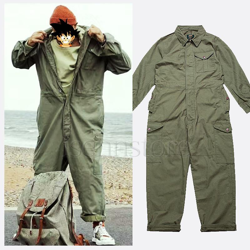【韓国ins大人気】即納つなぎ メンズ 長袖 オーバーオール ユニフォーム 作業服 サロペットパンツ オールインワン カジュアル 大きいサイズ ポケット付き ルーズ ゆったり アメカジ