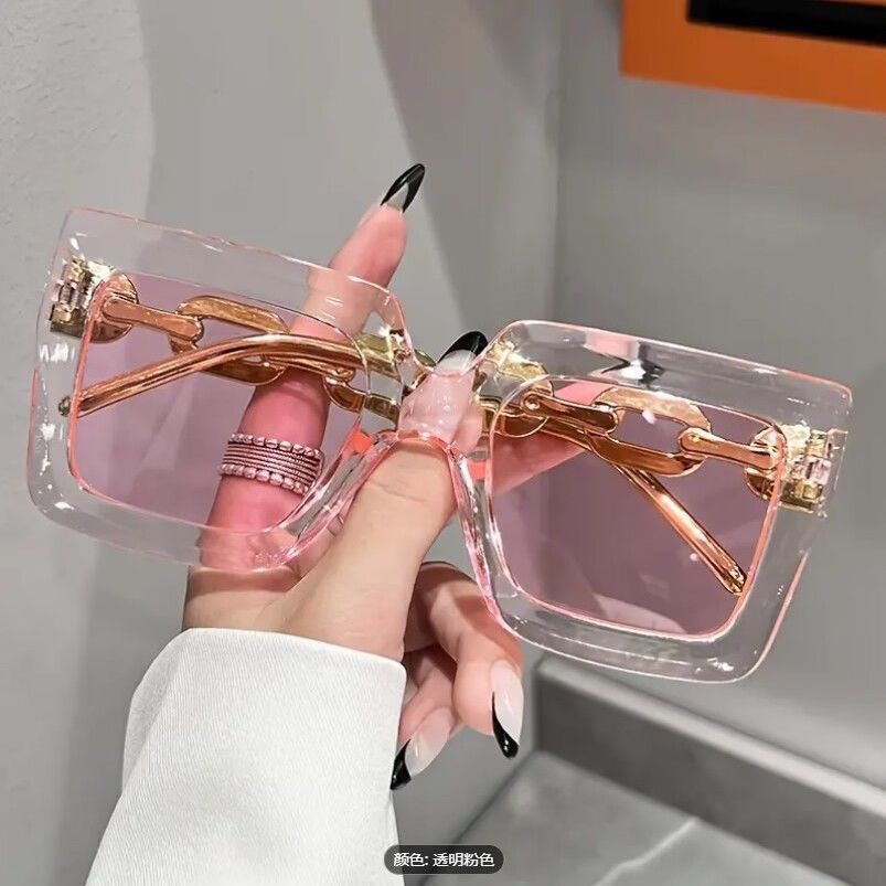 サングラス 小顔 ストリートビート 茶色のサングラス 復古 白いサングラス ins風 韓国ファッション