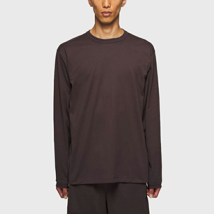 シースリーフィット リポーズオーガニックコットンロングスリーブTシャツ （ユニセックス） ブラウン XL #GC42306-BR