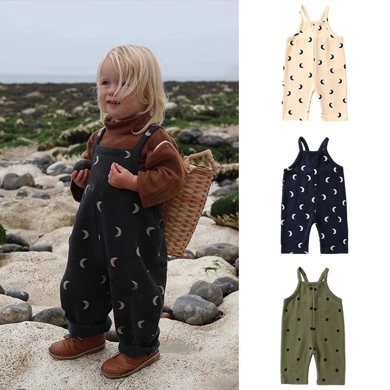 ベビージャンプスーツ パンツ の服 男の子 女の子 赤ちゃん服 ファッション ベビーストラップ外出着
