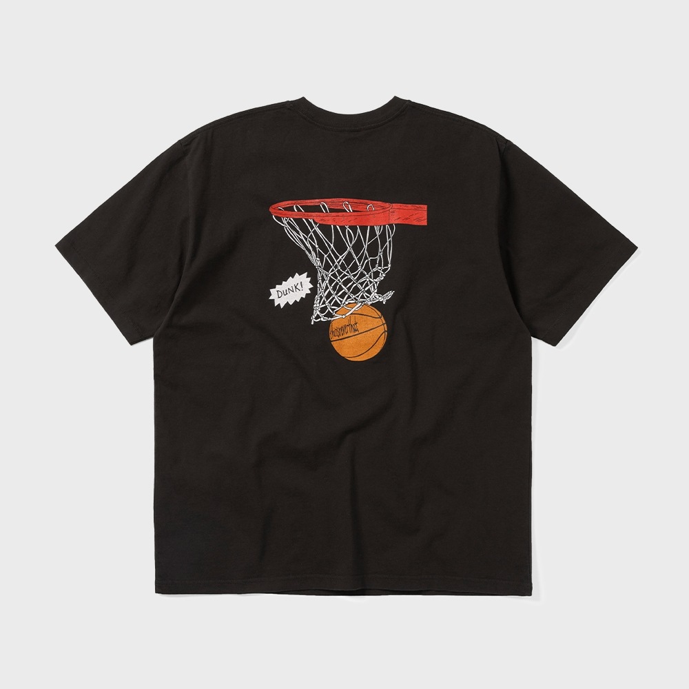 ディスイーズネバーザット Dunk Hoop Tee Off Black