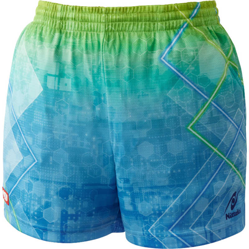 ニッタク　卓球用品 男女兼用 ブライトネオンショーツ 2XO ライトブルー　NW-2521