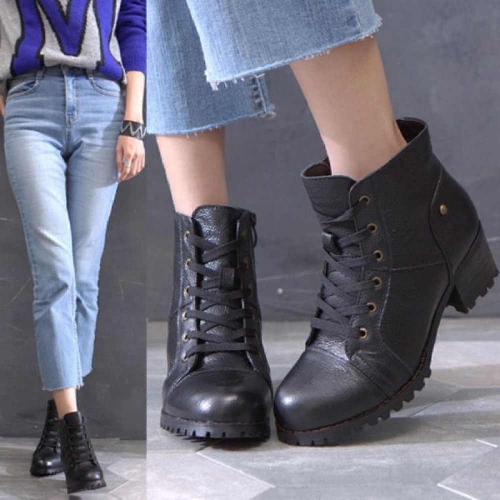 (ニナスパリ) 5cm ソフトレザーウォーカーブーツ (8J505)