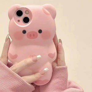 かわいいピンクの子豚 Iphone14promax Apple 13 携帯電話ケース 12promax シリコン 11 ソフトシェル X/xr-120405I-162
