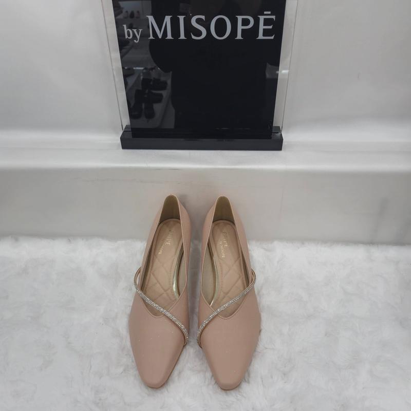 By 女性 パール ストラップ パンプス 112HT431SI005 PINK 2 JJ