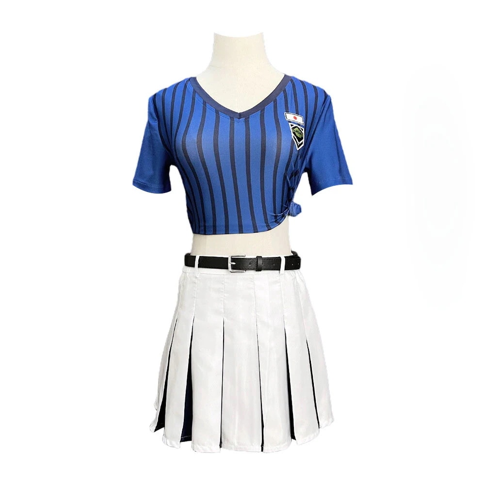 ブルー刑務所コス衣装皇帝金星麗チアリーディングコスプレロールプレイ衣装ドレスハロウィン女性 4,971円