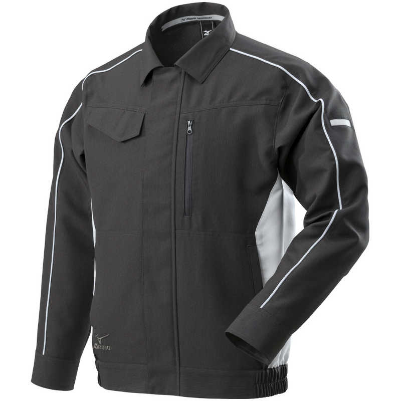 ミズノ　ワークジャケット(春夏向け) ［ユニセックス］ 3XL-8 90：チャコールグレー×ベイパーシルバー　F2JE218390