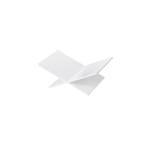 アクリルX字形の本の表示陳列台の表示白い1つの店の行事の促進のインテリア小道具