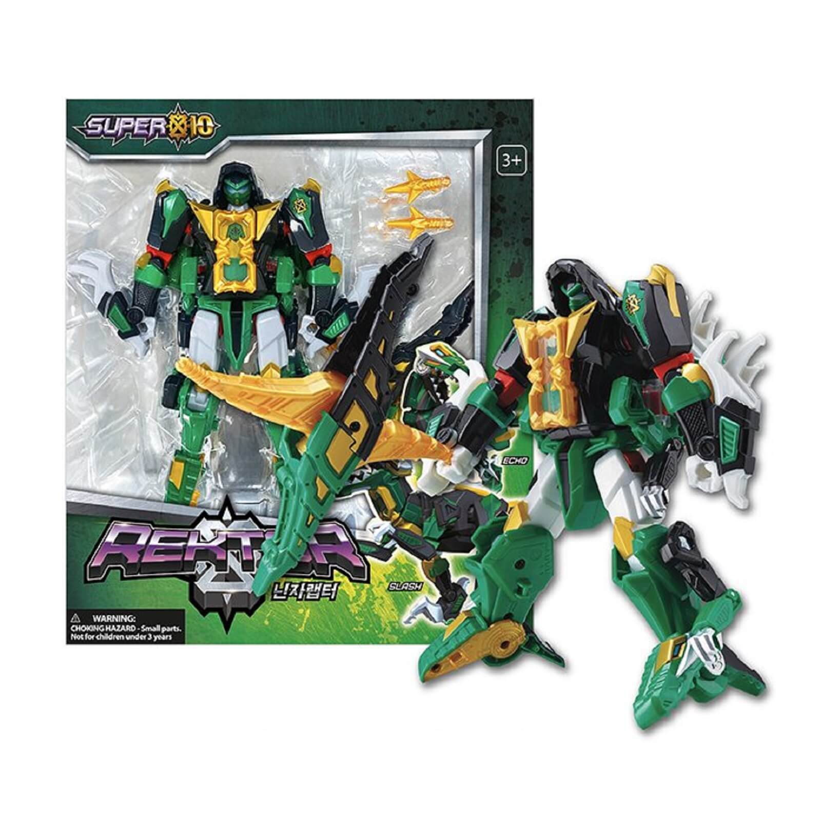 スーパーテン レクター 忍者ラプター韓国恐竜変身ロボットおもちゃ玩具 Super10 Rektor Ninja Reptor