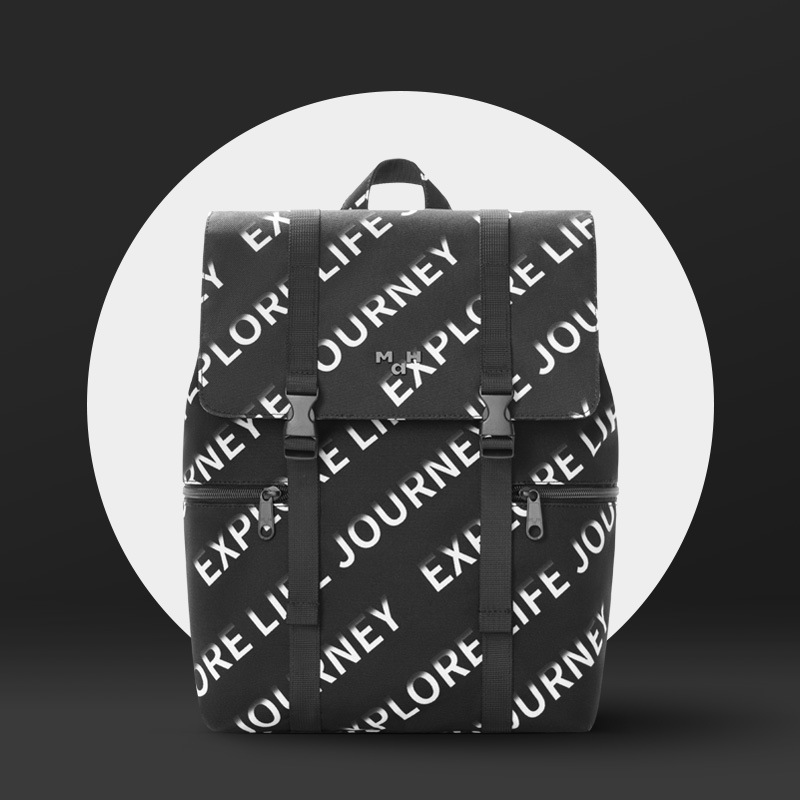 Siro Printing リュック 14インチPC収納可能 バックパック バッグ